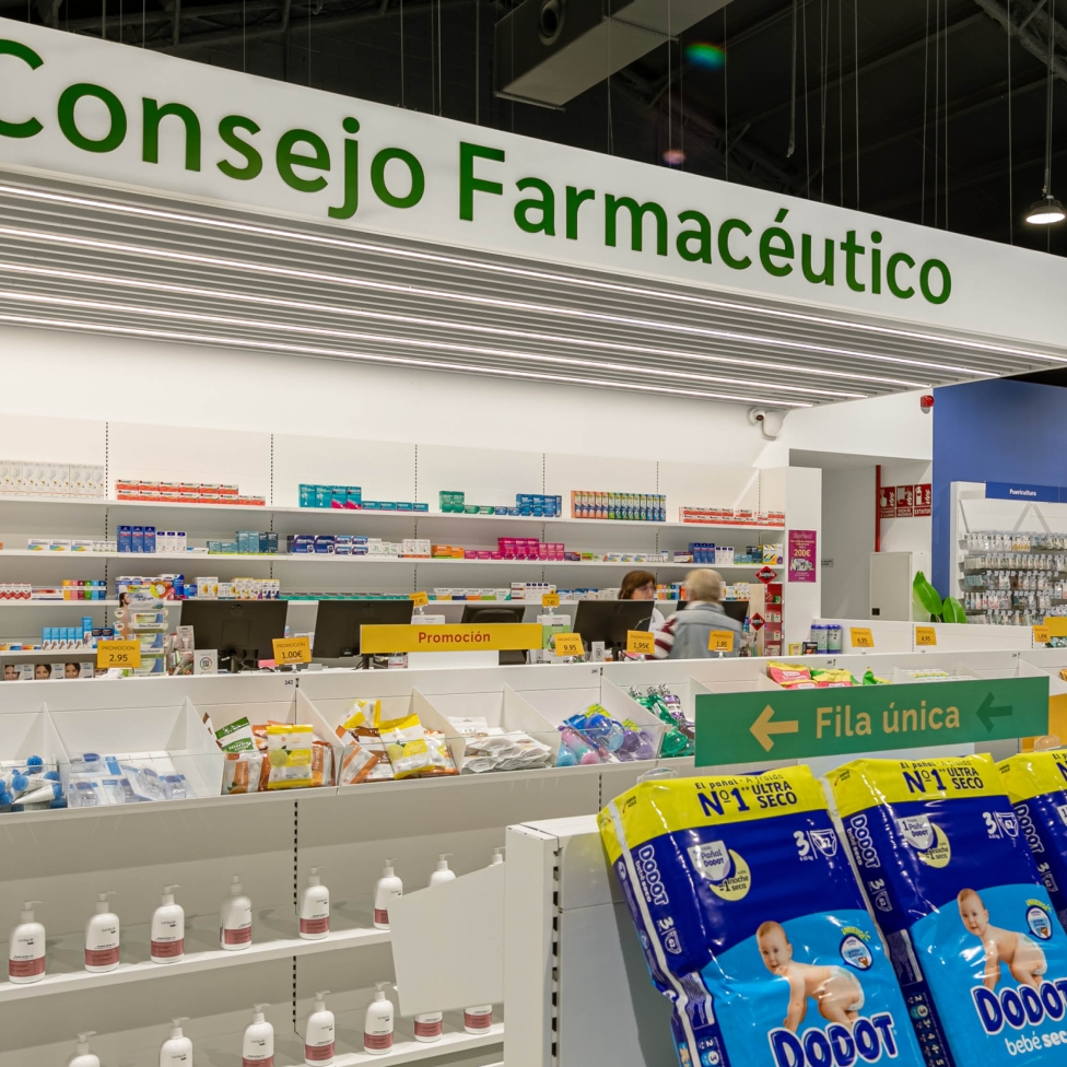 Mostrador de farmacia 