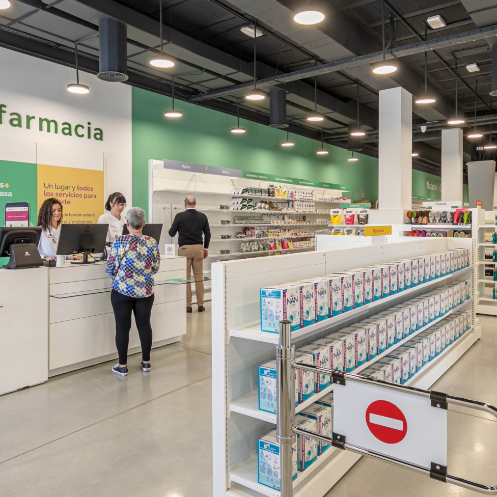 Mostrador de farmacia 