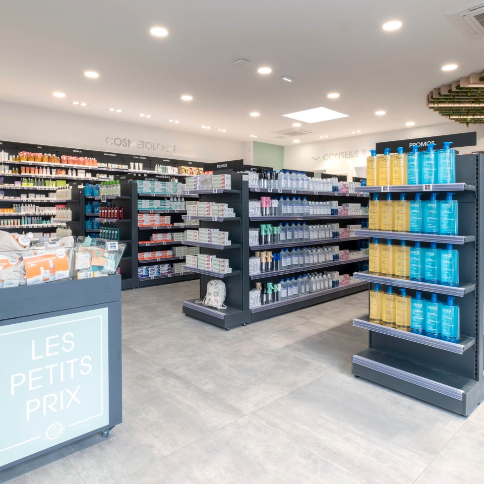 Espace agencé pharmacie 