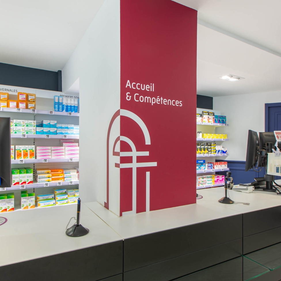 Pharmacie des Halles - Espace comptoirs